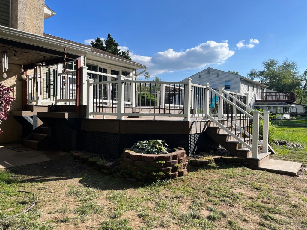 Home deck built by clean cut deck builders