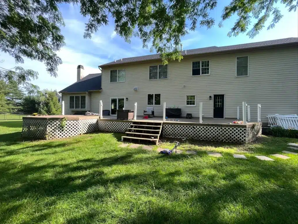 Deck Wide View by Clean Cut Deck Builders